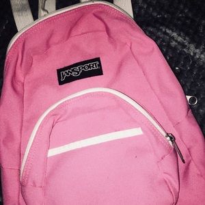 Mini pink jansport backpack
